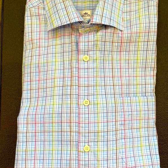 EUC, Peter Millar, L/S button down, beautiful pattern, great color pallette, L - Picture 2 of 10